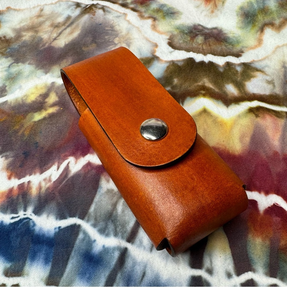Leather Sheath Case Holster For Leatherman Free P2 P4 ARC Multitool SUNSET TAN
